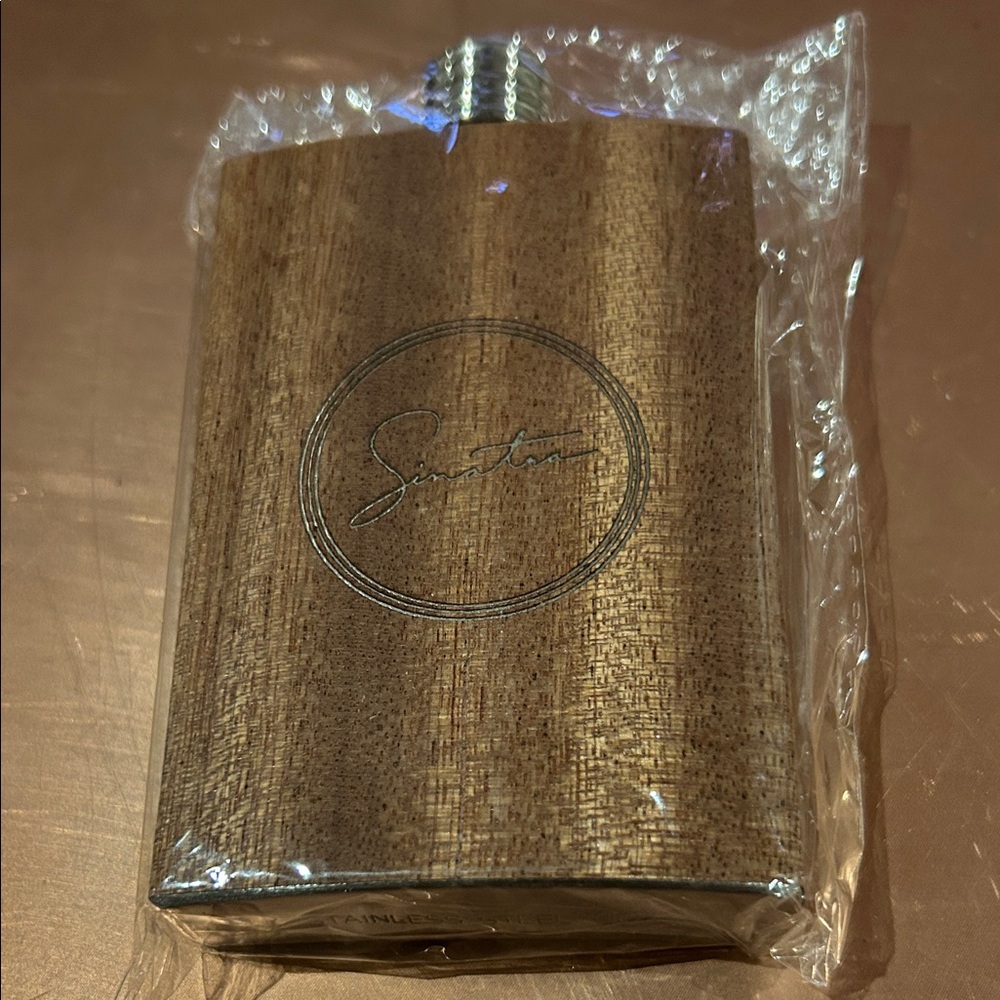 Signature Tan Flask with Silver Cap